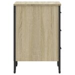 vidaXL Table de chevet chêne sonoma 40x41x60 cm bois d'ingénierie