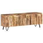 vidaXL Meuble TV 110x30x40 cm Bois massif de manguier