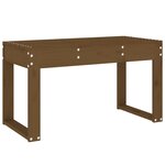 vidaXL Banc de jardin marron miel 80x38x45 cm bois de pin massif