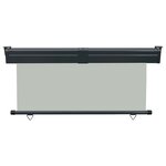 vidaXL Auvent latéral de balcon 175x250 cm Gris