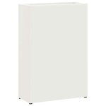 vidaXL Porte-parapluie avec stockage Blanc 28 x 12 x 41 cm Métal