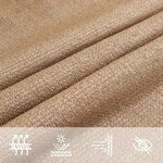 vidaXL Voile d'ombrage 160 g/m² Taupe 3 5x4 5 m PEHD