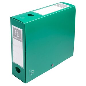 Boite De Classement À Pression Dos 80mm Polypropylène 7/10e Opaque - A4 - Vert - Exacompta