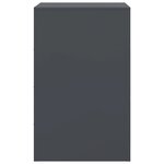 vidaXL Table de chevet anthracite 34 5x39x62 cm acier