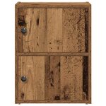 vidaXL Bibliothèque vieux bois 40x24x52 cm bois d'ingénierie