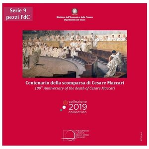 Coffret série euro bu italie 2019 (cesare maccari)