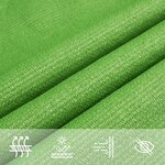 vidaXL Voile d'ombrage 160 g/m² Vert clair 4 5x4 5 m PEHD