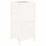 vidaXL Jardinière blanc 40x40x78 cm bois massif de pin
