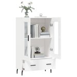 vidaXL Buffet haut blanc 69 5x31x115 cm bois d'ingénierie