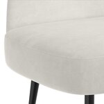 vidaXL Banc rembourré avec dossier Crème 110 x 60 x 76 cm Velours