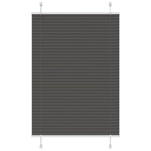 vidaXL Store plissé noir 90x100 cm largeur du tissu 89 4 cm polyester