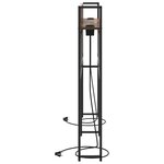 vidaXL Tête de lit de rangement Chêne fumé 120 cm Bois d'ingénierie