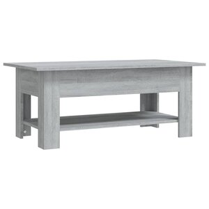 vidaXL Table basse sonoma gris 102x55x42 cm bois d'ingénierie