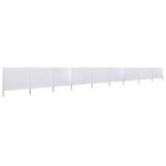 vidaXL Paravent 9 panneaux Tissu 1200 x 80 cm Blanc sable