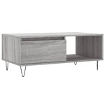 vidaXL Table basse Sonoma gris 90x50x36 5 cm Bois d'ingénierie