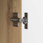 vidaXL Meuble TV 102 x 34 5 x 50 cm Chêne artisanal Bois d'ingénierie