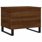 vidaXL Table basse Chêne marron 60x44 5x45 cm Bois d'ingénierie