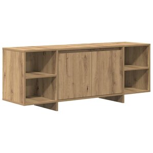 vidaXL Meuble TV chêne artisanal 130x35x50 cm bois d'ingénierie