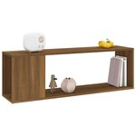 vidaXL Meuble TV Chêne marron 100x24x32 cm Bois d'ingénierie