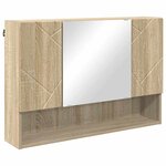 vidaXL Ensemble de mobilier de salle de bain 5 Pièces Chêne Sonoma