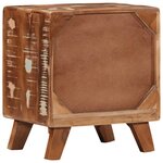 vidaXL Table de chevet 40x32x46 cm bois massif de récupération