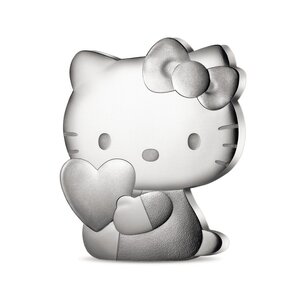 Hello Kitty Monnaie de 10€ Argent BE - Forme Hello Kitty