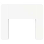 vidaXL Cabinet de Tête de Lit avec stockage Blanc Bois d'ingénierie