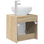 vidaXL Vanité de lavabo mural Chêne Sonoma 49 5 x 44 5 x 65 cm