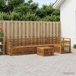 vidaXL Ensemble de canapés d'extérieur 6 pc Naturel