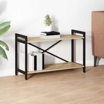 vidaXL Bibliothèque Chêne sonoma 80 x 30 x 48.5 cm Bois d'ingénierie