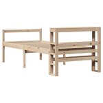 vidaXL Lit pour personne âgée et tête de lit 100x200cm bois pin massif