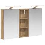 vidaXL Ensemble de Meubles de Salle de Bain 3 Pièces 80 x 10 5 x 50 cm