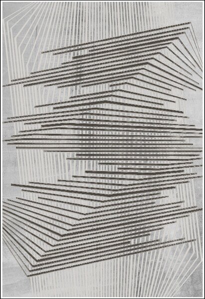 Tapis de salon NOUR 200 x 300 cm - Gris