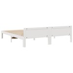vidaXL Cadre de lit sans matelas blanc 180x200 cm bois massif de pin