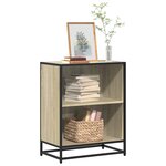vidaXL Bibliothèque chêne sonoma 60x35x76 cm bois d'ingénierie