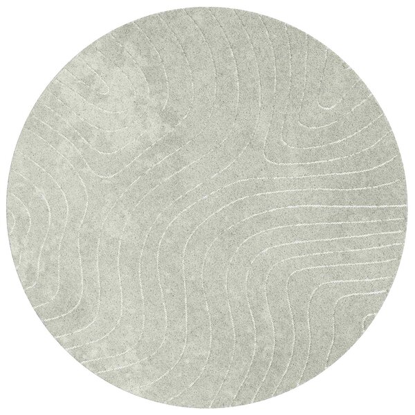 vidaXL Tapis de surface Rond PALMERAS Vert Ø 200 CM Polyester