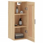 vidaXL Armoire murale chêne sonoma 34 5x34x90 cm bois d'ingénierie