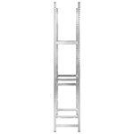 vidaXL Porte-pneus à 3 niveaux 3 Pièces Argenté 110x40x200 cm Acier