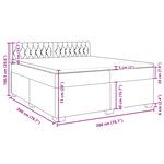 vidaXL Sommier à lattes de lit et matelas Vert foncé 200x200cm Velours
