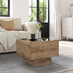 vidaXL Table d'appoint chêne artisanal 40 x 40 x 30 cm