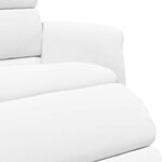 vidaXL Fauteuil inclinable Blanc 71 x 98 x 106 cm Faux cuir