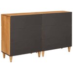 vidaXL Buffet 2 Pièces Marron 60 x 33 x 75 cm bois de manguier massif