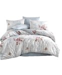 Parure de lit bleue CLARA 240 x 220 cm