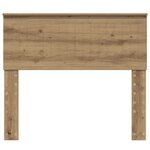 vidaXL Tête de lit Chêne artisanal 100 cm Bois d'ingénierie