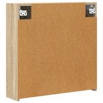 vidaXL Armoire Miroir de Salle de Bain Chêne Sonoma