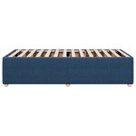 vidaXL Cadre de lit Bleu 90x190 cm Tissu