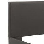 vidaXL Cadre de lit Gris Similicuir 100 x 200 cm
