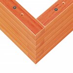 vidaXL Jardinière cire marron 110x60x23 cm bois de pin massif