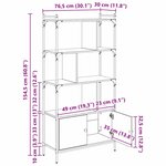 vidaXL Bibliothèque Bois d'ingénierie