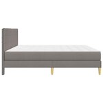 vidaXL Cadre de lit 200 x 200 cm Taupe